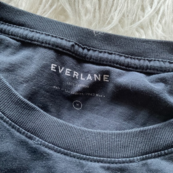 Everlane Black Cotton Pocket Tee - Picture 3 of 5